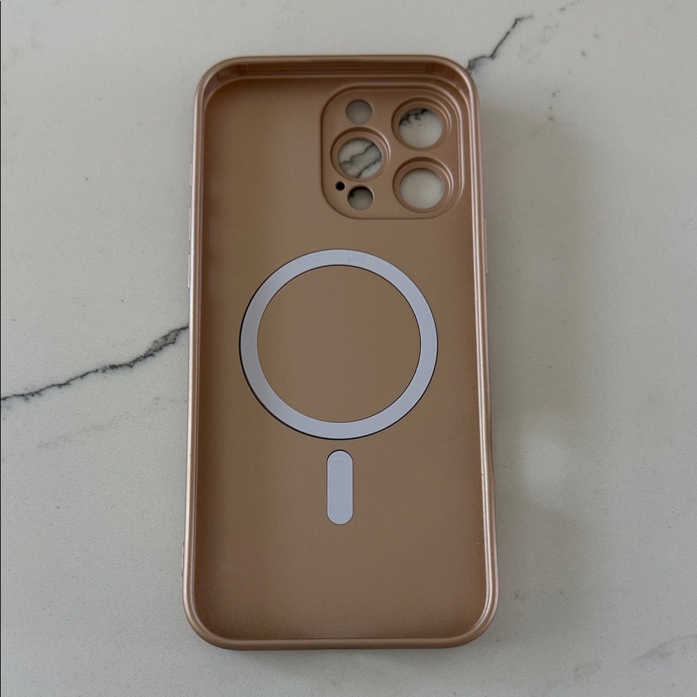 Gold Phone Case, flexible yet sturdy.